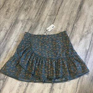 Floral Blue Skirt